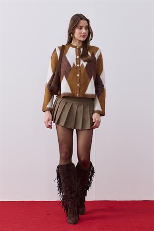 Gabriela Gold Düğmeli Hırka 