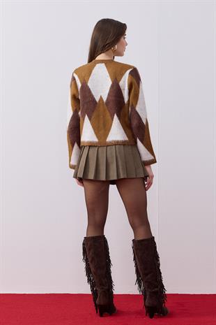 Gabriela Gold Düğmeli Hırka 