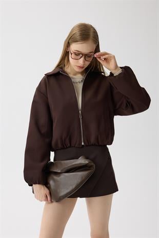 Harmony Bomber Ceket - Kahverengi 