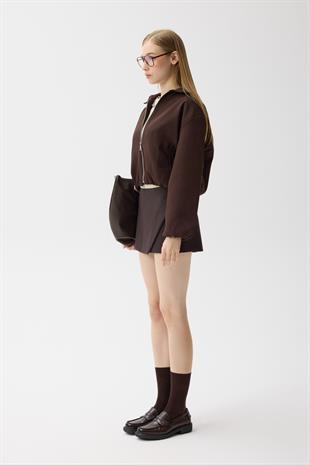 Harmony Bomber Ceket - Kahverengi 