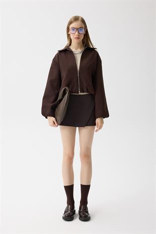 Harmony Bomber Ceket - Kahverengi 