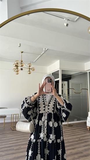 HARPER VİSCON ELBİSE 