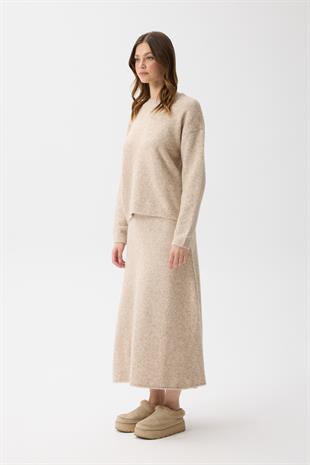 Helen Basic Triko Takım - Bej 