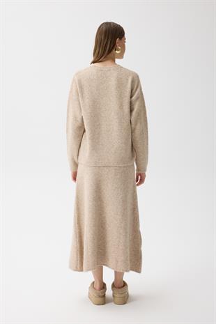 Helen Basic Triko Takım - Bej 