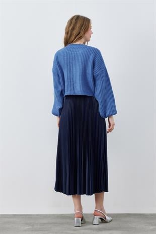 Helena Örme Kazak- İndigo