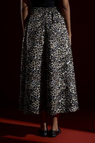 Hira Leopar Skuba Kloş Etek