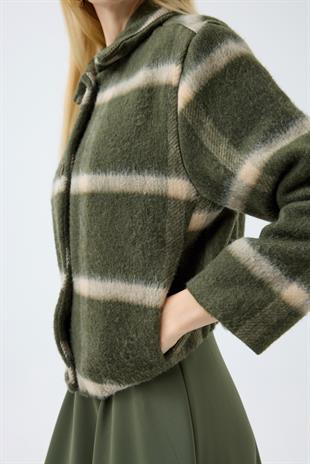 Isla Ekose Kaşe Ceket  - Haki