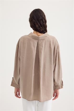 Juniper Modal Gömlek - Vizon