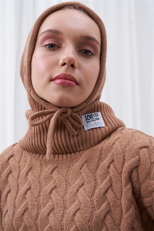 KAPÜŞONLU BERE - CAMEL