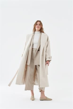 LARA BUKLET KABAN - KREM