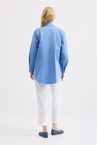 Laverna Cepli Gömlek - Mavi