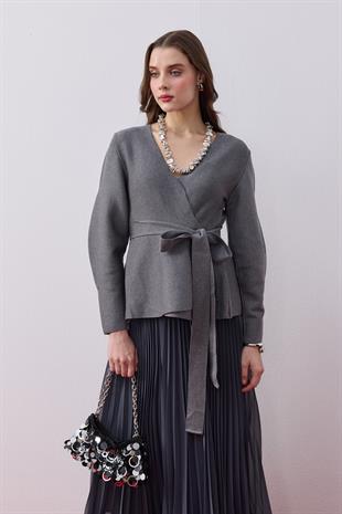 Lavinya Peplum Detaylı Triko Blazer