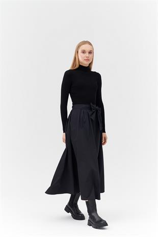 LEDA PARAŞÜT ETEK - SİYAH 