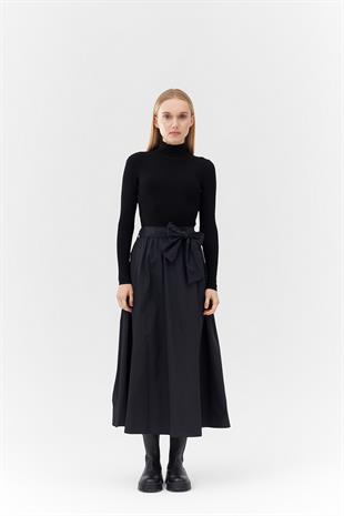 LEDA PARAŞÜT ETEK - SİYAH 