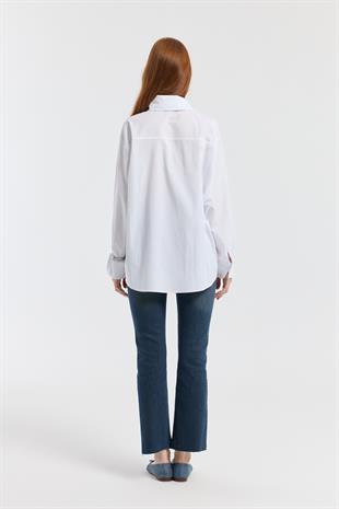 Lepure Kesik Paçalı Taşlı Denim 