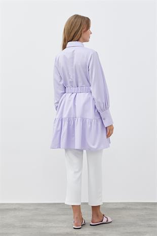 LİONA KEMERLİ GÖMLEK - LİLA