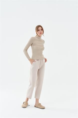 LİZA SCUBA PANTOLON - BEJ