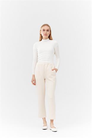 LİZA SCUBA PANTOLON - EKRU