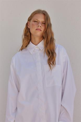 Louis Basic Cotton Gömlek - Ekru