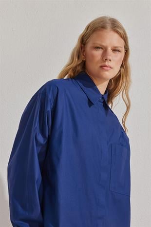 Louis Basic Cotton Gömlek - Lacivert