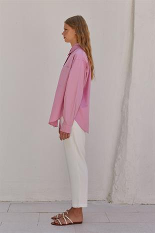 Louis Basic Cotton Gömlek - Pembe