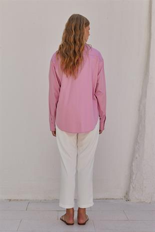 Louis Basic Cotton Gömlek - Pembe
