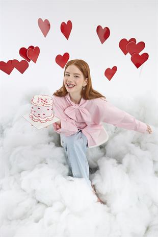 Love Palazzo Denim Pantolon - Açık mavi