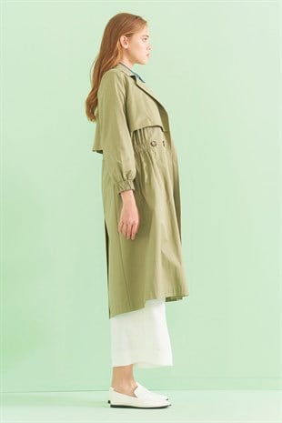 Luxor Trençkot - Yeşil