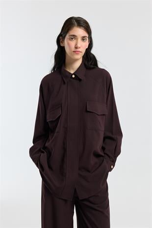 Maisy Biye Kemerli Takım - Mürdüm