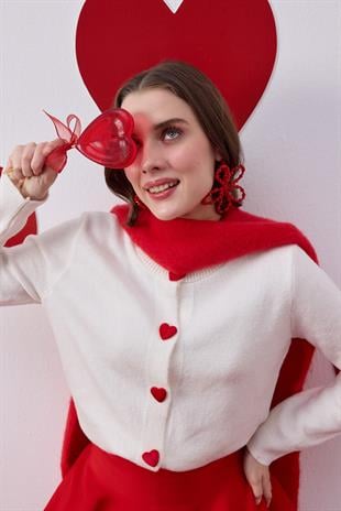 Marcella Kalp Düğmeli Kazak