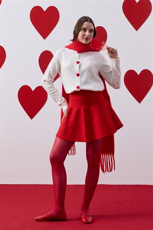 Marcella Kalp Düğmeli Kazak