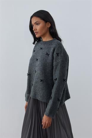 Maren Fiyonklu Kazak - Antrasit 