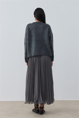 Maren Fiyonklu Kazak - Antrasit 