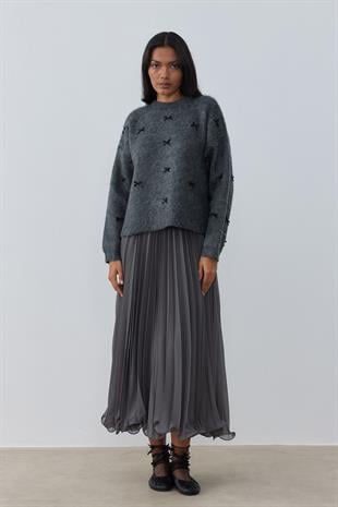 Maren Fiyonklu Kazak - Antrasit 