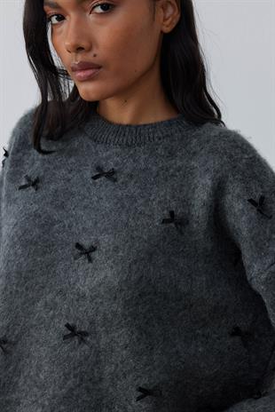 Maren Fiyonklu Kazak - Antrasit 