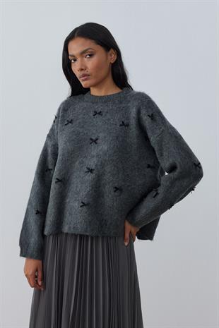 Maren Fiyonklu Kazak - Antrasit 