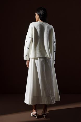 Maren Fiyonklu Kazak - Ekru