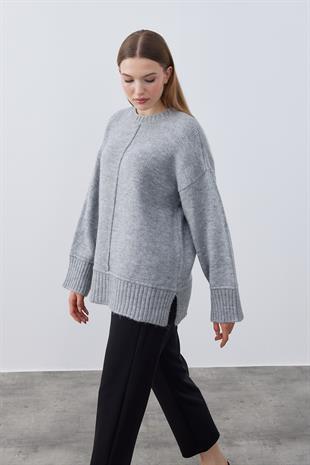 Milan Biyeli Basic Kazak- Gri