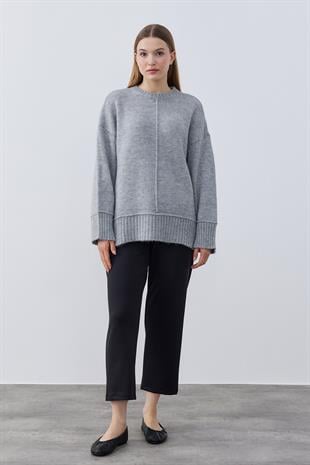 Milan Biyeli Basic Kazak- Gri