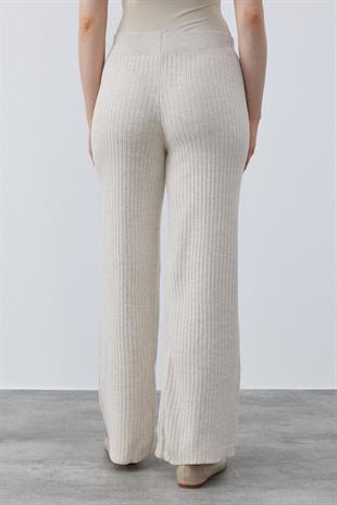 Milla Fitilli Triko Pantolon- Bej