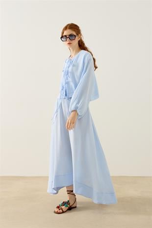 Mirabel Bağcıklı Müslin Takım - Bebemavi 