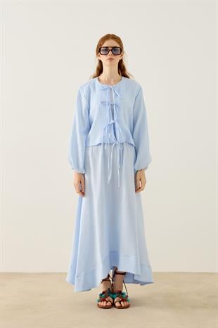 Mirabel Bağcıklı Müslin Takım - Bebemavi 