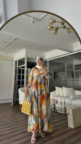 MOSCA ELBİSE - BEYAZ