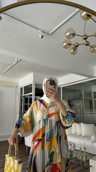 MOSCA ELBİSE - BEYAZ