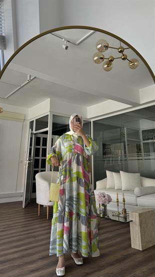 MOSCA ELBİSE - YEŞİL 