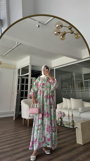 NANCY ELBİSE - YEŞİL 