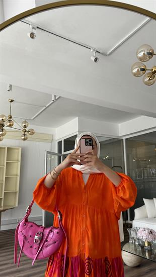 NAVY VİSCON ELBİSE