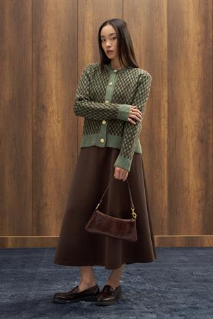 Nicole Gold Düğmeli Hırka