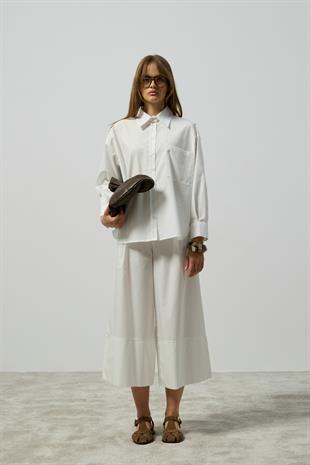 Noah Basic Poplin Takım - Beyaz