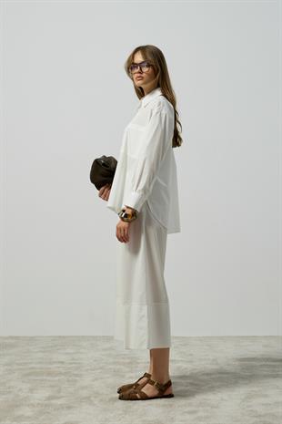 Noah Basic Poplin Takım - Beyaz